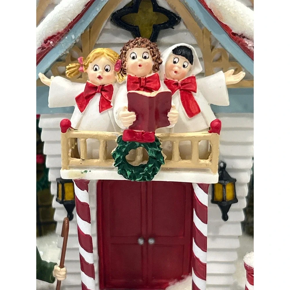 Department 56 Twas The Night Before Christmas Eve Church Village 2003 Lighted